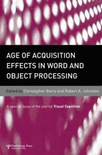 bokomslag Age of Acquisition Effects in Word and Object Processing