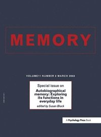 bokomslag Autobiographical Memory: Exploring its Functions in Everyday Life
