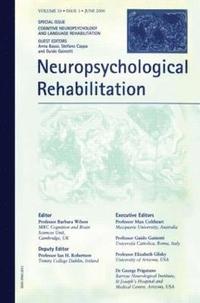 bokomslag Cognitive Neuropsychology and Language Rehabilitation