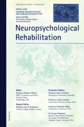 Anna Basso, Stefano Cappa, Guido Gainotti - Cognitive Neuropsychology and Language Rehabilitation, Häftad