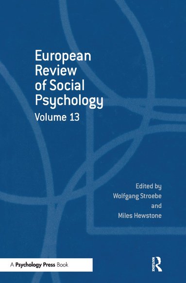 bokomslag European Review of Social Psychology: Volume 13