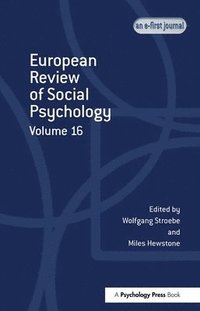 bokomslag European Review of Social Psychology: Volume 16