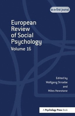 European Review of Social Psychology: Volume 16 1