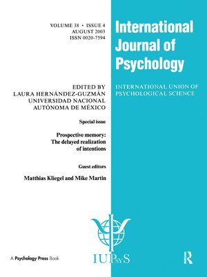bokomslag Prospective Memory: The Delayed Realization of Intentions