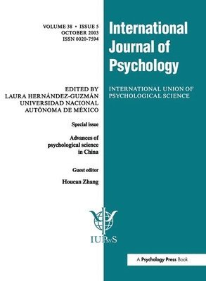bokomslag Advances of Psychological Science in China