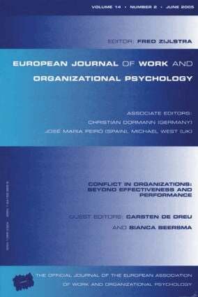 Fred Zijlstra - Conflict in Organizations: Beyond Effectiveness and Performance, Häftad