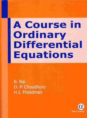 A Course in Ordinary Differential Equations 1