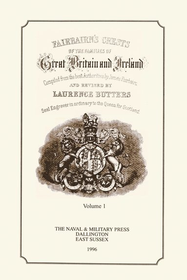 bokomslag FAIR-BAIRN'S CRESTS OF GREAT BRITAIN AND IRELAND Volume One