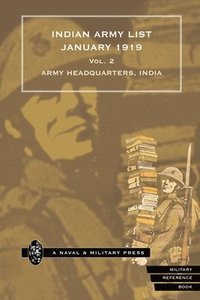bokomslag INDIAN ARMY LIST 1919 Voume 2