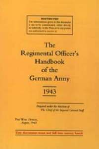bokomslag Regimental Officers Handbook of the German Army 1943