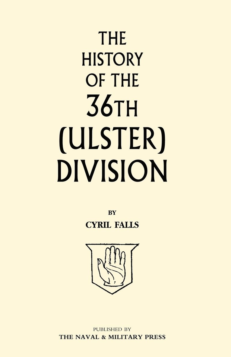 History of the 36th (Ulster) Division 1