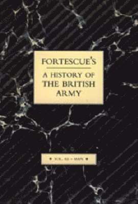 bokomslag Fortescue's History of the British Army: Volume XII Maps