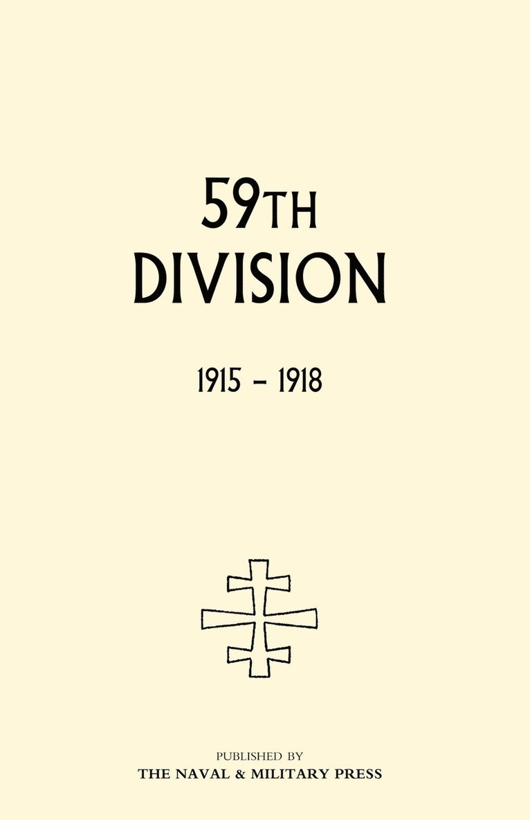 59th Division. 1915-1918 1