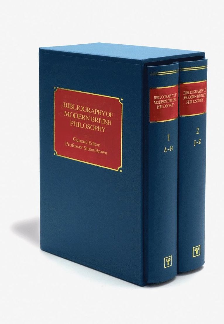William Sweet - Bibliography of Modern British Philosophers, Inbunden