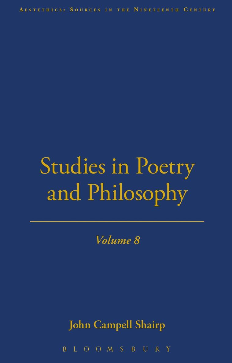 John Campbell Shairp - Studies In Poetry And Philosophy, Inbunden