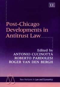 bokomslag Post-Chicago Developments in Antitrust Law