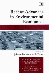 bokomslag Recent Advances in Environmental Economics