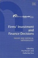 bokomslag Firms' Investment and Finance Decisions