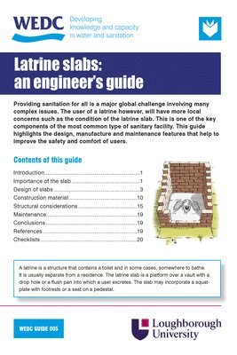 bokomslag An Engineer's Guide to Latrine Slabs