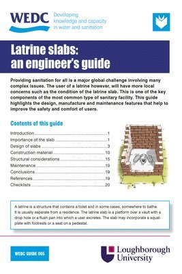 Brian Reed - Engineer's Guide to Latrine Slabs, Häftad