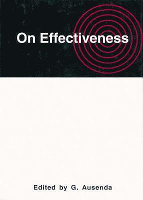 bokomslag On Effectiveness