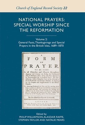 National Prayers: Special Worship since the Reformation 1