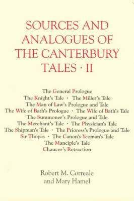 bokomslag Sources and Analogues of the &lt;I&gt;Canterbury Tales&lt;/I&gt;: vol. II: 35