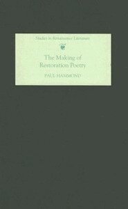 Paul Hammond - Making of Restoration Poetry, Inbunden