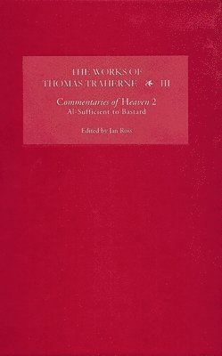 Jan Ross, Jan (Royalty Account) Ross - Works of Thomas Traherne III, Inbunden