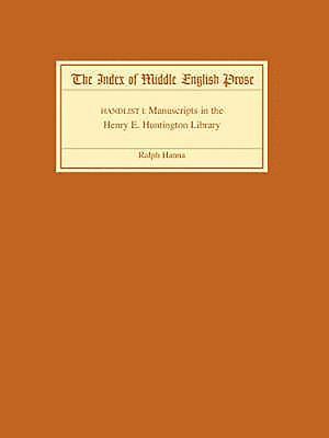 Index of Middle English Prose Handlist I 1