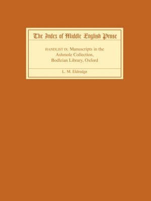 The Index of Middle English Prose, Handlist IX 1