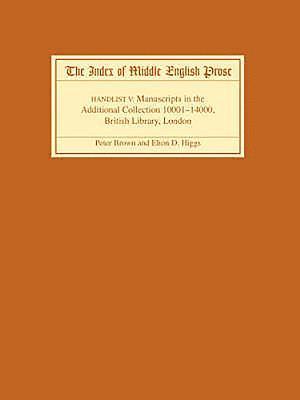 The Index of Middle English Prose Handlist V 1