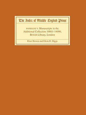 Index of Middle English Prose Handlist V 1