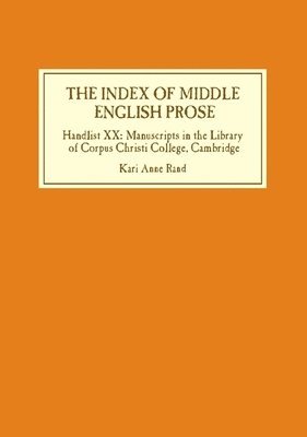 The Index of Middle English Prose 1