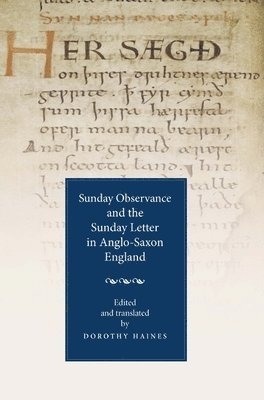 bokomslag Sunday Observance and the Sunday Letter in Anglo-Saxon England