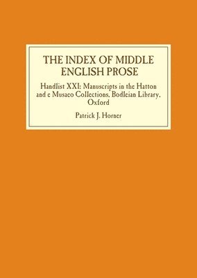 The Index of Middle English Prose 1