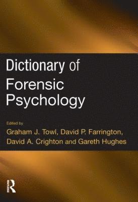 bokomslag Dictionary of Forensic Psychology