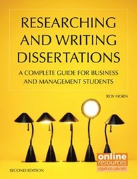 bokomslag Researching and Writing Dissertations : A complete guide for business and management students