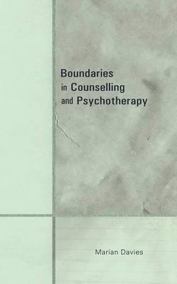 Boundaries in Counselling and Psychotherapy 1