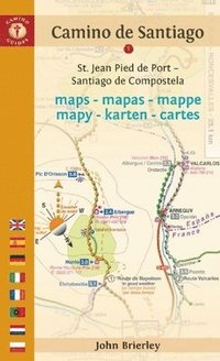 bokomslag Camino de Santiago Maps - Mapas - Mappe - Mapy - Karten - Cartes