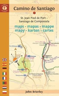 bokomslag Camino de Santiago Maps - Mapas - Mappe - Mapy - Karten - Cartes
