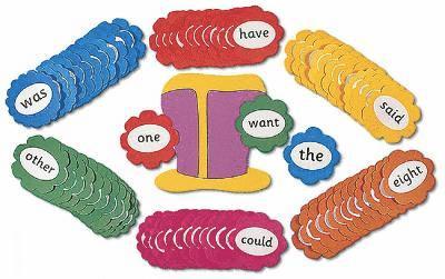 Jolly Phonics Tricky Word Wall Flowers (in Print Letters) 1