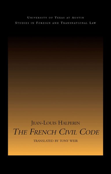 Jean-Louis Halperin - French Civil Code, Häftad