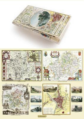 Worcestershire 1610  1836  Fold Up Map that features a collection of Four Historic Maps, John Speeds County Map 1610, Johan Blaeus County Map of 1648, Thomas Moules County Map of 1836 and 1