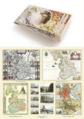 Lancashire 1611 – 1836 – Fold Up Map that features a collection of Four Historic Maps, John Speed’s County Map 1611, Johan Blaeu’s County Map of 1648, Thomas Moules County Map of 1836 and a Plan of Lancaster and Preston from 1824. The maps also feature early Victorian views around Liverpool as well as Manchester and Blackpool.