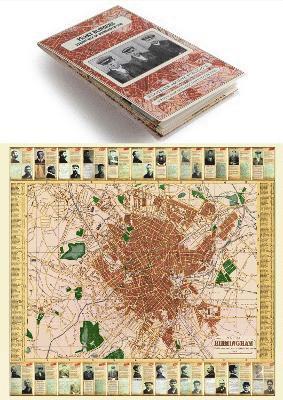 Peaky Blinders Fold Up Street Map of Birmingham 1892 - All Streets Roads and Avenues fully indexed to location grids - Map is surrounded by 22 real life character's that were labelled as 'Peaky 1