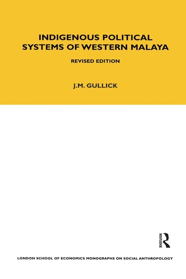 bokomslag Indigenous Political Systems of West Malaya