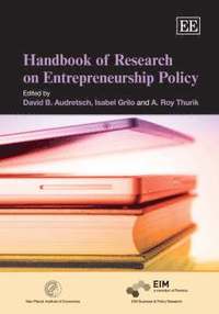 bokomslag Handbook of Research on Entrepreneurship Policy