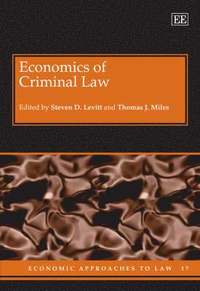 bokomslag Economics of Criminal Law
