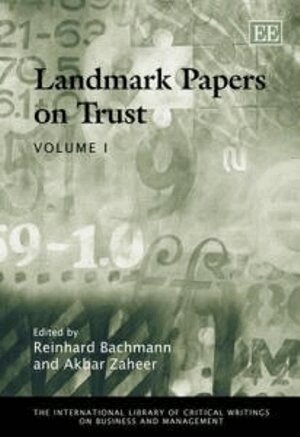 Reinhard Bachmann, Akbar Zaheer - Landmark Papers on Trust, Inbunden